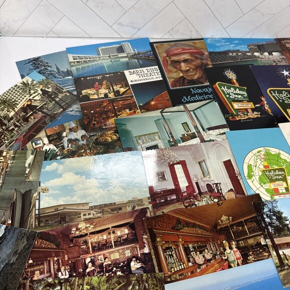 125+ Vintage Lot Postcards Travel United States Hotels Ephermeria 60s 70s Crafts - Picture 5 of 10